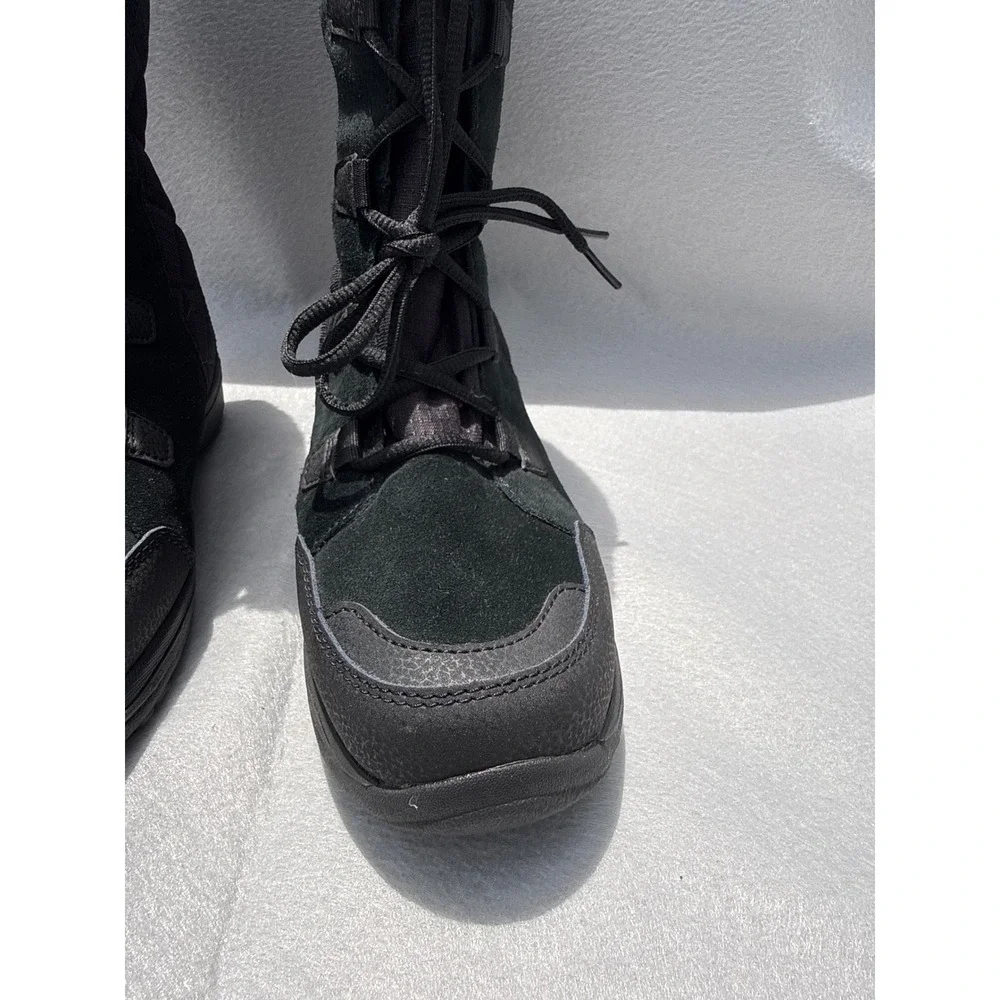 Columbia Ice Maiden II Winter Boots Womens 10 Black Waterproof Omni Grip Quilted